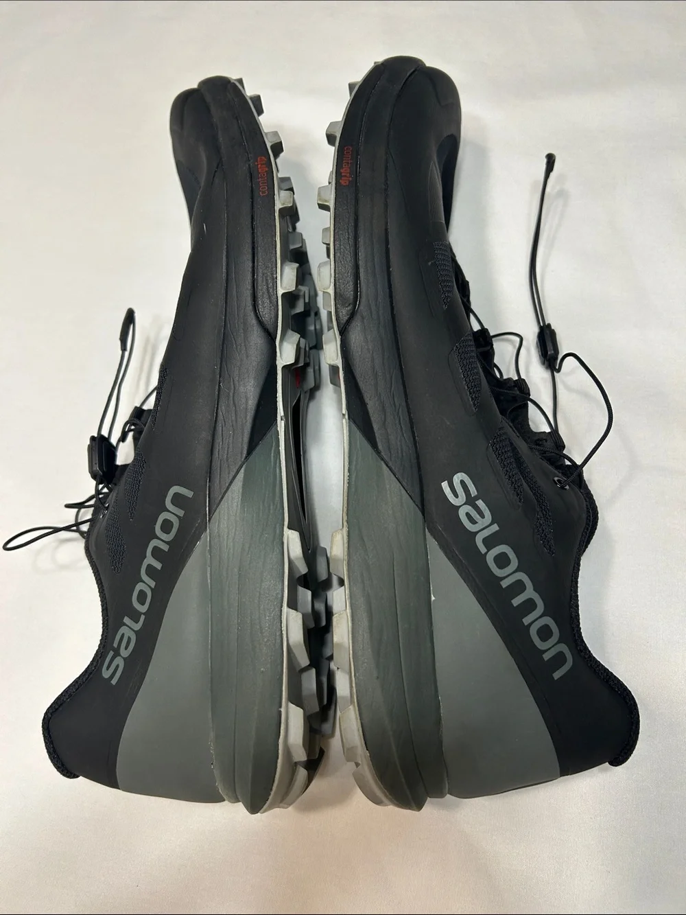 Salomon Sense Pro 3 Trail Running Shoes Black Gray Men's Hiking Outdoors, Sz. 12